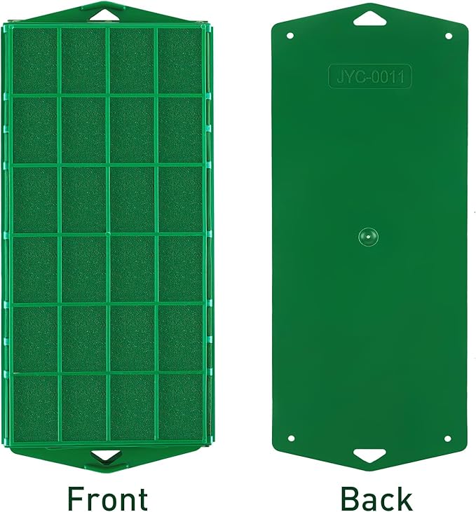 Hahood 6 Packs Floral Foam Cage Rectangle Flower Cage Holders with Floral Foam Flower Arrangement Supplies for Fresh Flowers, Home Wedding Decorations, 11.8 x 4.3 x 3.1 Inches