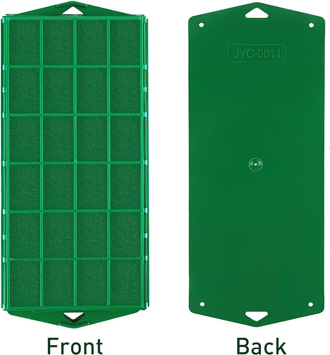 Hahood 4 Packs Floral Foam Cage Rectangle Flower Cage Holders with Floral Foam Flower Arrangement Supplies for Fresh Flowers, Home Wedding Decorations, 11.8 x 4.3 x 3.1 Inches