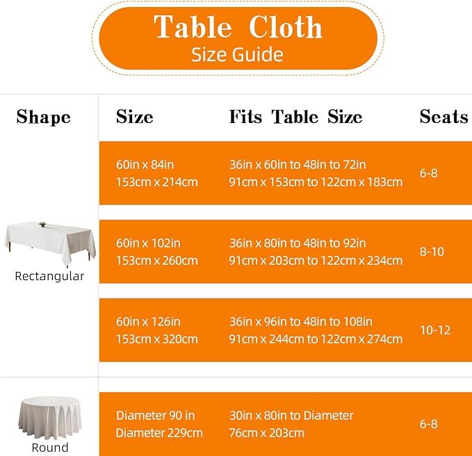 WIGENIUS 10 Pack White Table Cloth Rectangle Tablecloths 60X102 Inch,Polyester Table Cloth for 6 Foot Rectangle Tables,Wrinkle Resistant Washable Fabric Table Covers for Party,Wedding Banquet