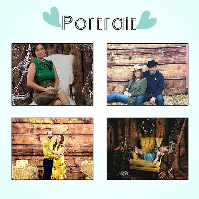 Wood Backdrop for Photography 10x10ft LFEEY Rustic Brown Wooden Photo Backdrop Vintage Old Wooden Board Photoshoot Backdrop Wood Plank Birthday Party Baby Shower Wedding Background Studio Props Vinyl