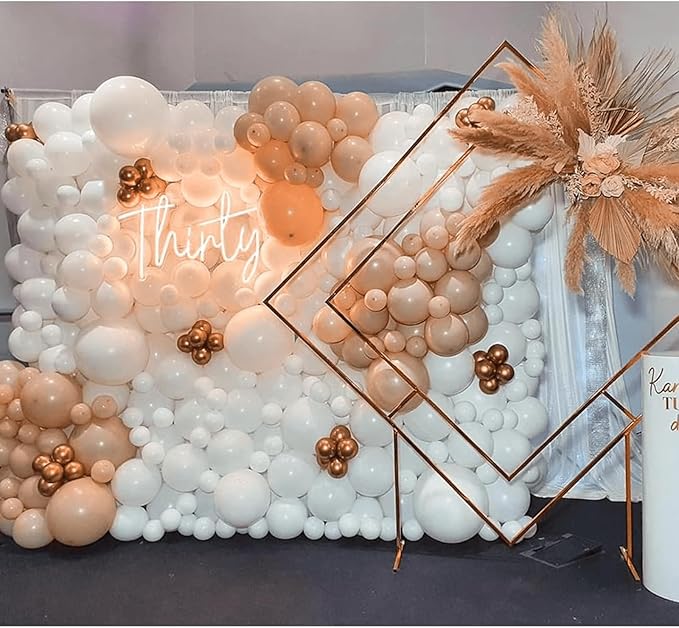 412pcs Nude Balloons Different Sizes 18 12 10 5 Inch, nude balloon arch for Thanksgiving Graduation Baby Shower Boho Theme Birthday Party Decorations