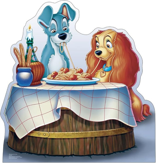 Cardboard People Lady and The Tramp Life Size Cardboard Cutout Standup - Disney's Lady and The Tramp