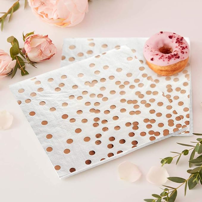 Rose Gold Party Supplies (Rose Gold Party Decorations Set with Balloons)