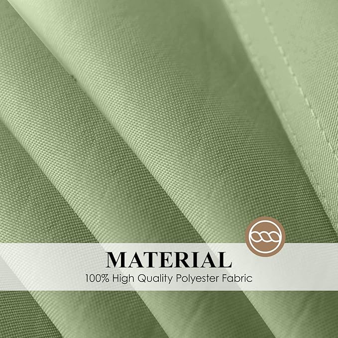 Square Tablecloth 52 x 52 Inch Sage Green Tablecloths Stain-Wrinkle Resistant Washable Polyester Table Cloths for Holiday, Buffet Parties, and Weddinge 1pack