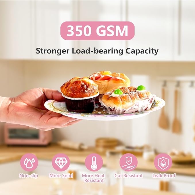 96Pcs Princess 2nd Birthday Party Decorations for Girls A Little Princess Is Turning Two Plates and Napkins Sets Pink Castle Once Upon a Time Decoration for Two Year Old Bday Party Supplies Serves 24