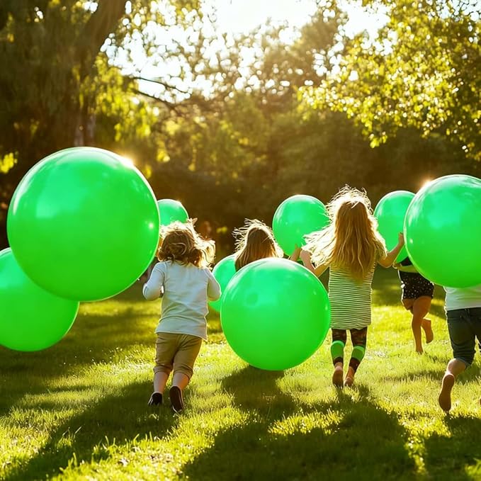 30 Pack Green Balloons 36 Inch Green Latex Large Balloon Bulk - for Forest Party Decorations and Events