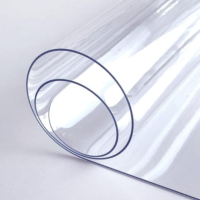 LovePads Clear Desk Mat 16 x 72 Inch, 1.5mm Thick Clear Table Protector, Waterproof Plastic Table Cover Protector, PVC Desk Protector Mat, Vinyl Desk Cover for Desktop, Coffee & Dining Table