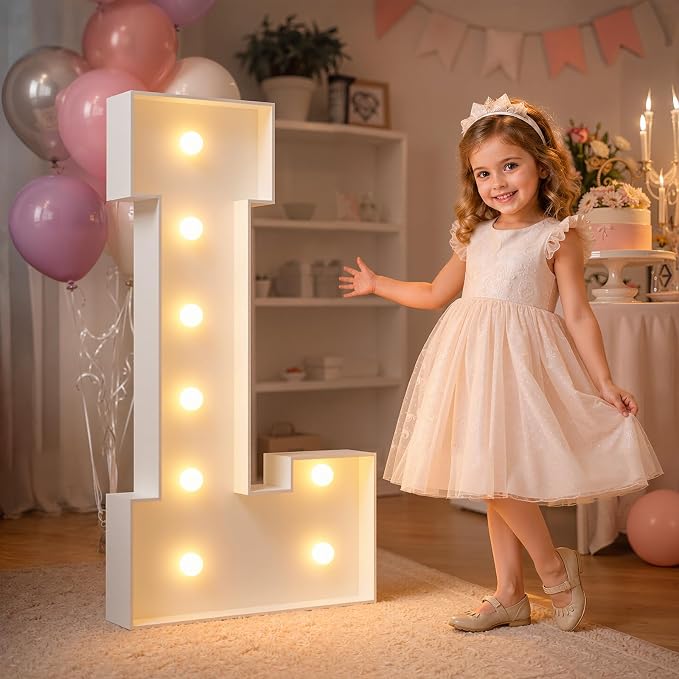 imprsv Marquee Light Up Letters - 3FT Letters for Birthday, Baby Shower, Wedding & Engagement Parties