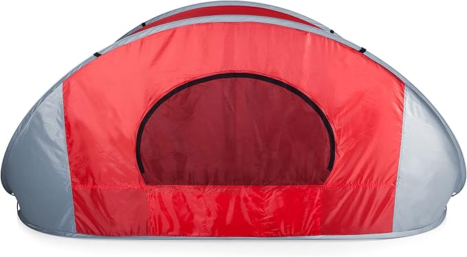 PICNIC TIME NCAA Georgia Tech Yellow Jackets Manta Portable Beach Tent, Pop Up Tent, Beach Sun Shelter Pop Up, (Gray with Black Accents)