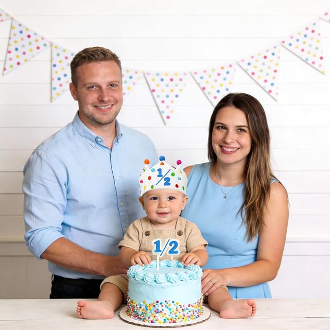 Personalized Hand Embroidered Birthday Hats Unique Happy Birthday Crowns Cute Party Hat for Boy Girl Fit All Ages
