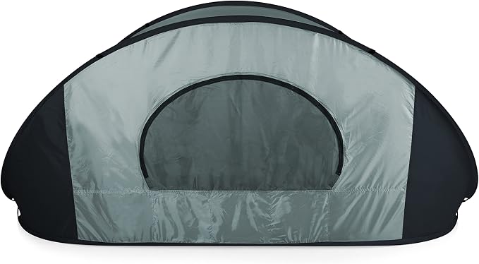 PICNIC TIME NCAA Georgia Tech Yellow Jackets Manta Portable Beach Tent, Pop Up Tent, Beach Sun Shelter Pop Up, (Gray with Black Accents)