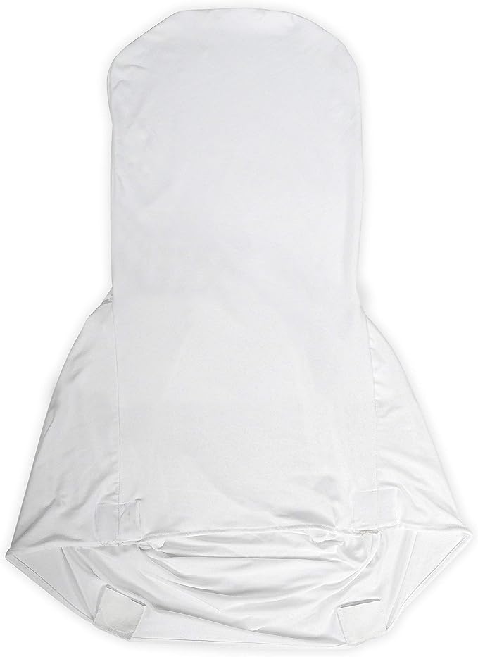 EMART White Chair Covers 50 Pcs Spandex Stretch Universal Standard Seat Slipcovers Fitted for Wedding Bulk, Party, Banquet and Holidays Celebration