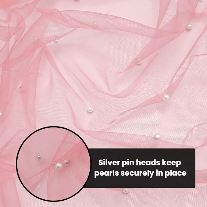 Artoid Mode Pearl Pastel Pink Gauze Table Runner 120 Inch 10FT, Seasonal Sheer Dining Holiday Wedding Birthday Baby Shower Table Decor for Home Party