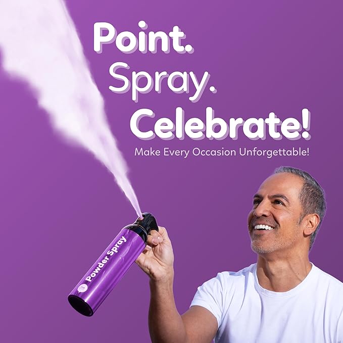 Purple Smoke Bomb Powder Cannon Gender Reveal Fire Extinguisher Biodegradable| Launches 25ft | 10 Second Spray | Holi Color Decorations for Photoshoots, Festivals, Celebrations | TUR Party Supplies