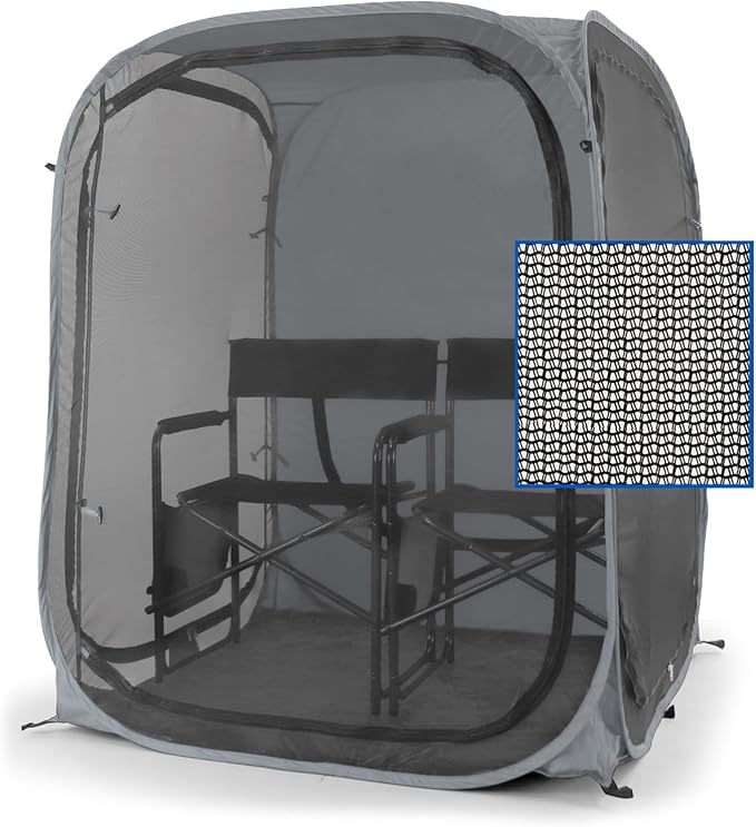 Under the Weather WeatherPod Tank MyPod™ Mesh 1-2 Person Pop-Up Screen Tent Pod - The Original Shark Tank - Keeps Out Bugs, Mosquitos with UPF 50 Sun Protection
