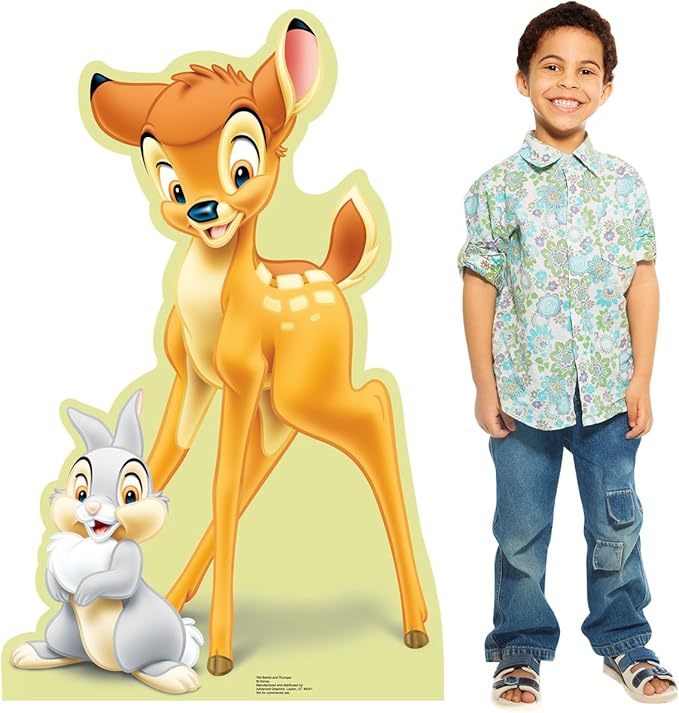 Cardboard People Bambi & Thumper Life Size Cardboard Cutout Standup - Disney's Bambi