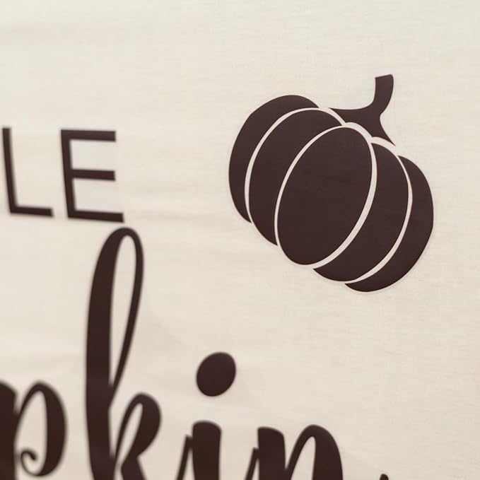 A Little Pumpkin is On The Way Baby Shower Decal | Little Pumpkin Baby Shower Decorations Decal, Fall Theme Gender Reveal Decor Sign Sticker for Party, Backdrop, Balloon Arch