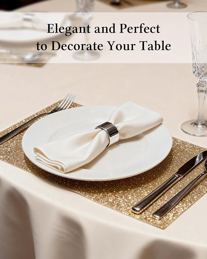 BESTVIP 60" Ivory Ivory Round Decorative Tablecloths | Fits 20"-48" Tables | Polyester Fabric Washable Table Cloth Cover for Wedding, Reception, Banquet, Birthday Party, Buffet, Restaurant