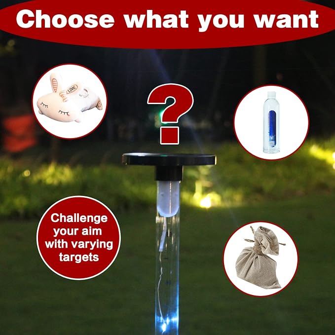 Outdoor Games Yard Games for Adult Family Kids, 2 in 1 Limbo Games with Led Light, Perfect for Camping, Beach, Lawn