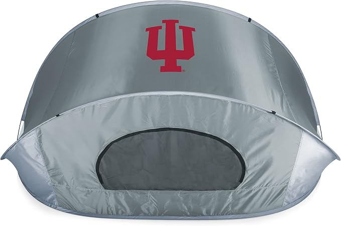 PICNIC TIME NCAA Georgia Tech Yellow Jackets Manta Portable Beach Tent, Pop Up Tent, Beach Sun Shelter Pop Up, (Gray with Black Accents)