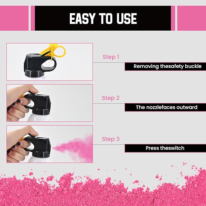 Gender Reveal Fire Extinguisher Blue or Pink Large Gender Reveal Smoke Powder 2Pack Fire Extinguisher Baby Gender Reveal Powder Smoke for Gender Reveal Ideas Boy or Girl Powder Colored for Party Decor