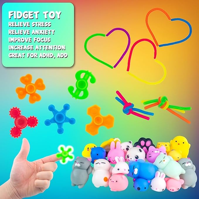 110 PCS Party Favors for Kids 4-8-12, Goodie Bags Stuffers, Treasure Box Toys for Classroom, Pinata Fillers, Prize Box Toys, Birthday Return Gifts, Treasure Chest Carnival Prizes