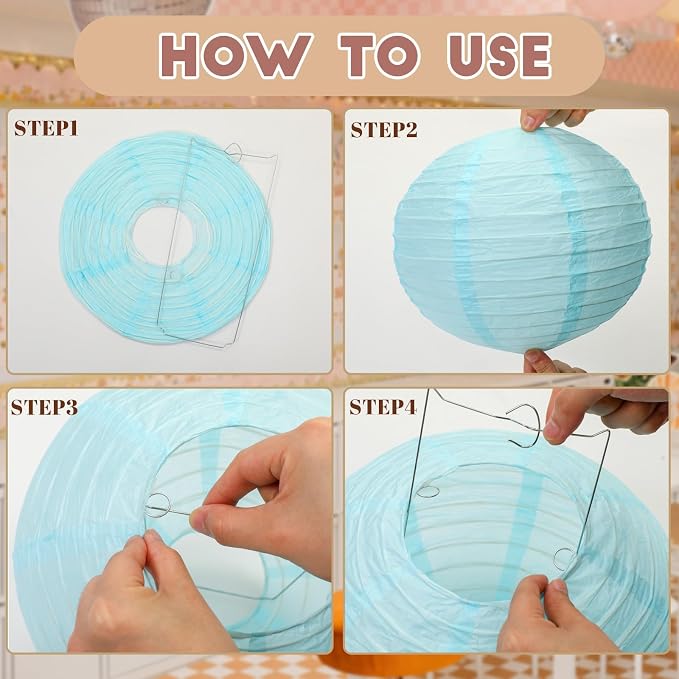 11 Pcs Boho Classroom Ceiling Decor Include 12 x 2 ft Fluorescent Light Covers 8 Packs Pastel Paper Lanterns Props DIY Hanging Ornament for Classroom Daycare Nursery Party Decorations