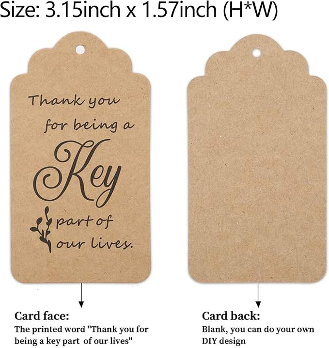 100 PCS Wedding Favors/ Party Favors Key Bottle Opener,Vintage Skeleton Key Bottle Openers with Escort Tag Cards and Key Chains(Red Copper)