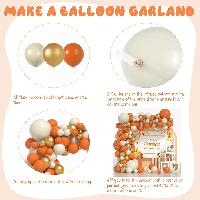 Baby Shower Balloons - Autumn Baby Showers Decor ， Baby Showers Decorations ， Baby Shower Decors ， Carry a Background Cloth And 4 Baby Balloon Boxes