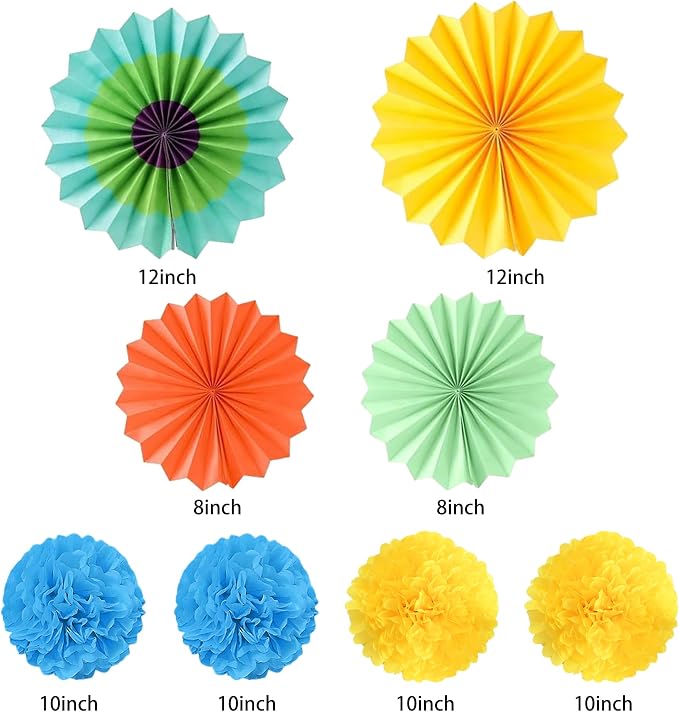 Roetyce Work Anniversary Party Decorations Women Men, Colorful Happy Workiversary Banner Paper Fans, Happy Work Anniversary Photo Backdrop Background for Employee Coworker Office Party Supplies