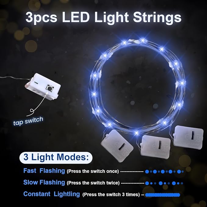 Wedding Anniversary Party Decorations Hanging Swirls, 16Pcs Blue Silver Happy Anniversary Hanging Ceiling Swirls with LED Light for Men Women Anniversary, 25th 50th 60th Wedding Anniversary Party Decor