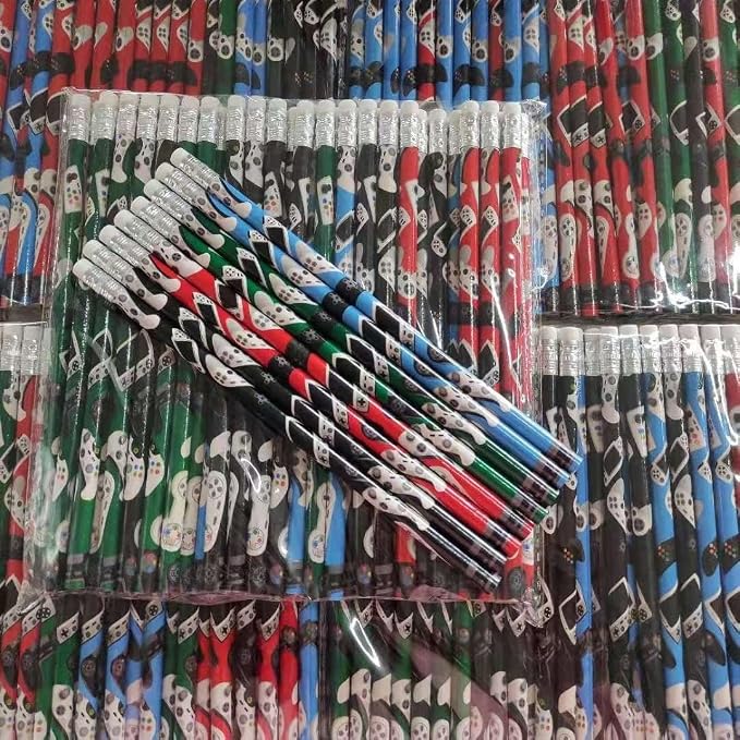 JALEBRO 36Pcs game Theme pencils for Birthday Party Classroom School Reward Gift Prizes Goodie Bags Stuffers Office (Game)