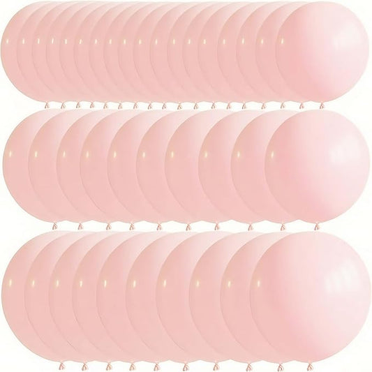 50 Pcs Light Pink Balloons Kit 18 24 36 Multi Sizes Macaron Pink Giant Balloon, Use for Pool Party Birthdays, Weddings, Events Party Decoration Supplies
