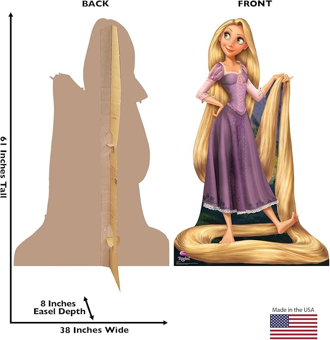 Cardboard People Rapunzel Life Size Cardboard Cutout Standup - Disney's Tangled