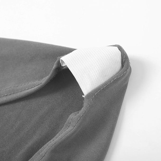 Peomeise 6pcs Stretch Spandex Chair Cover for Wedding Party Dining Banquet Event (Grey, 6)
