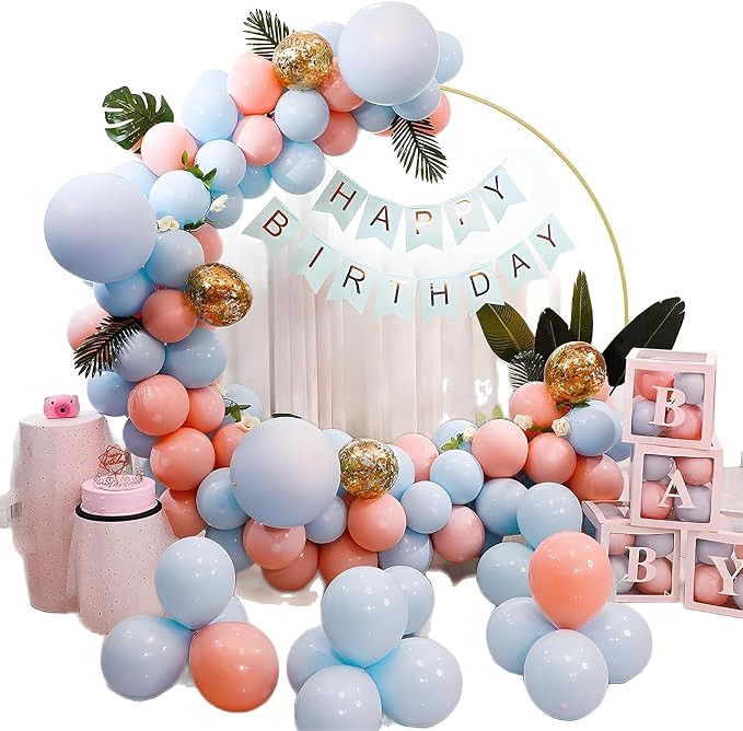 8FT Gold Round Backdrop Stand Large Circle Metal Floral Balloon Frame Wedding Arch Stand for Wedding, Birthday Party, Baby Shower, Graduation, Anniversary, Candy Tables Celebration