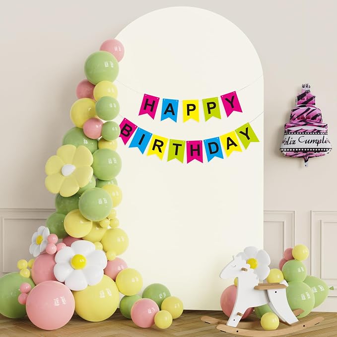 Putros Arch Backdrop Stand and Cover Set, 7.2ft, Gold Arch Stand with Ivory Cover, Metal Arched Background Frame for Wedding, Birthday Party, Baby Shower, Photography Decoration
