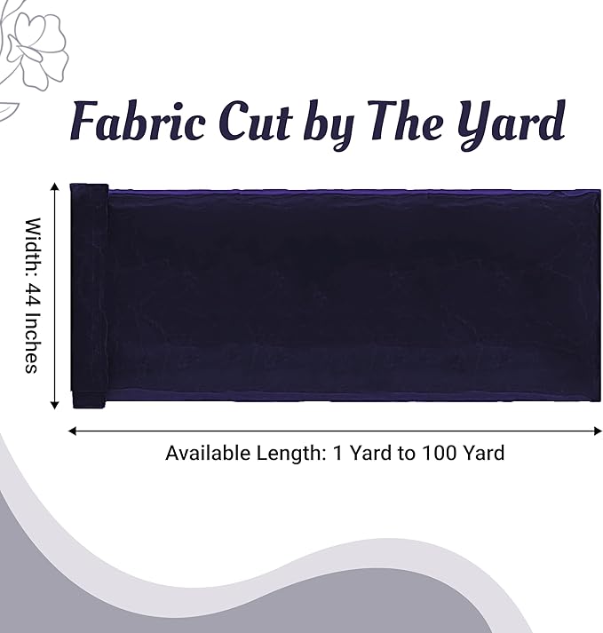 MDS Pack of 35 Yard Sheer Organza Fabric for Wedding Party Home Event Banquet Decorations, Backdrop Curtain Craft Dress Sewing Fashion DIY Crystal Organza Tulle Fabric Bolt 44” Wide - Navy Blue