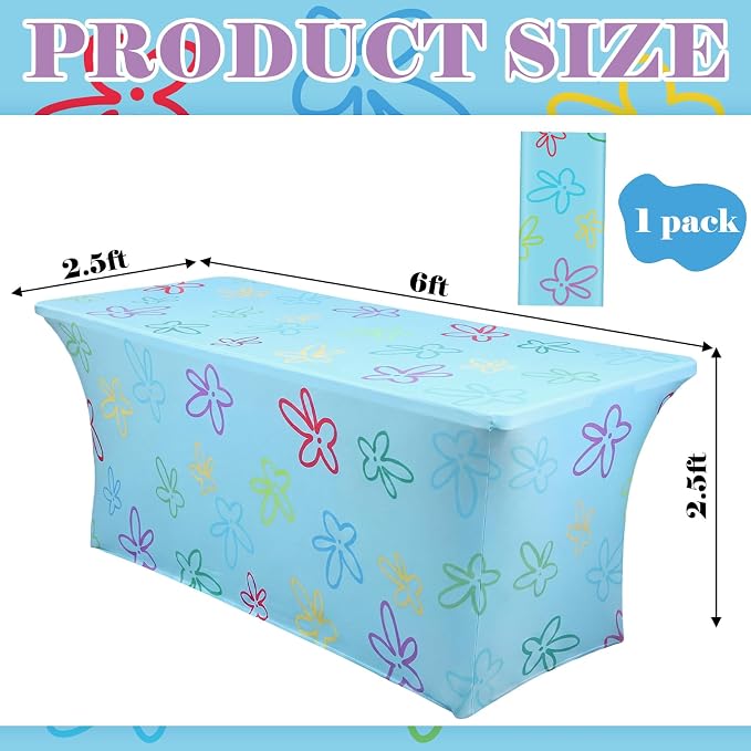 Frienda 1 Pcs Cartoon Sponge Theme Party Decorations Tablecloth Milk Silk Yellow Cartoon Theme Tablecloth 71 x 30'' Sponge Themed Table Cover for Birthday Baby Shower Party Supplies