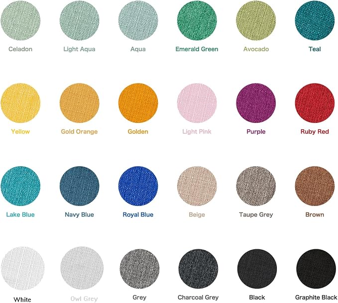BALCONY & FALCON Round Tablecloth Washable Wrinkle Resistant and Water Proof Table Cloth Decorative Linen Fabric Tablecloths for Dining Parties Kitchen Wedding and Outdoor Use (Gray, 107" Round)