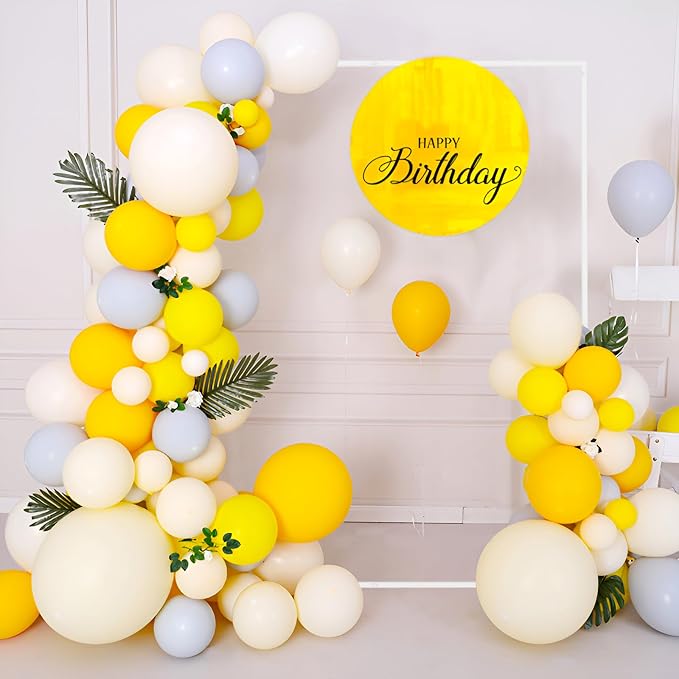 Asee'm 6.6FTx5.2FT White Wedding Arch Backdrop Stand Square Metal Rectangular Arch Frame for Ceremony Party Birthday Bridal Baby Shower Anniversary Arbor Balloon Decoration