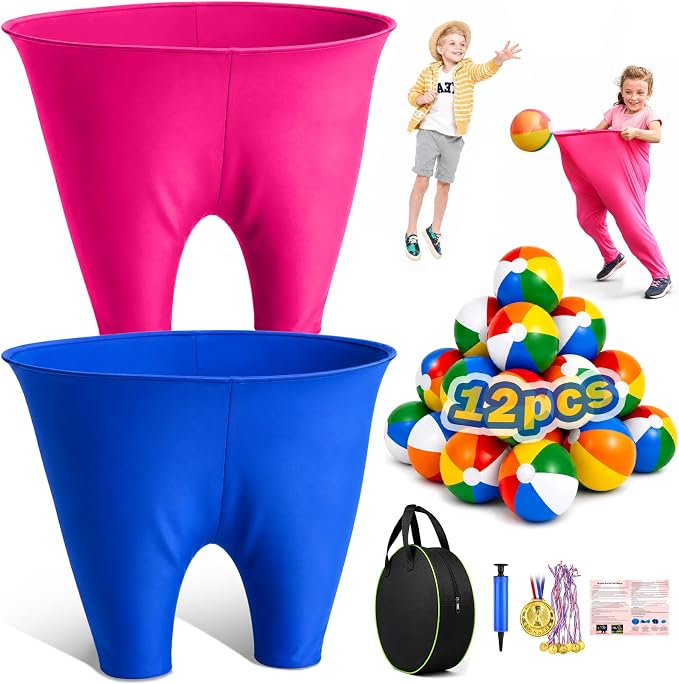 Granny Pants Yard Game for Kids & Adults- Giant Outdoor Carnival Game for Family Parties, Company Team Building, Backyard, Lawn Reunion Fun