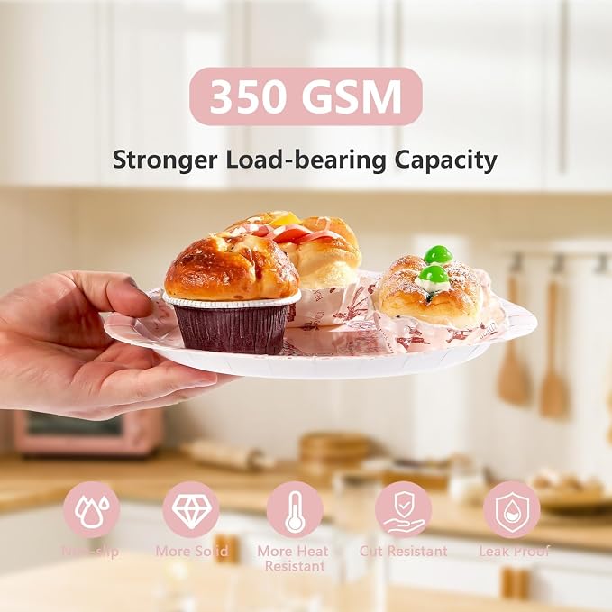 Grencian 12th Birthday Decorations Rose Gold 12th Birthday Plates and Napkins Disposable Rose Gold Official 12 Pre-Teen Paper Tableware Set for Girls 12 Year Old Graduation Party Supplies, Serves 24