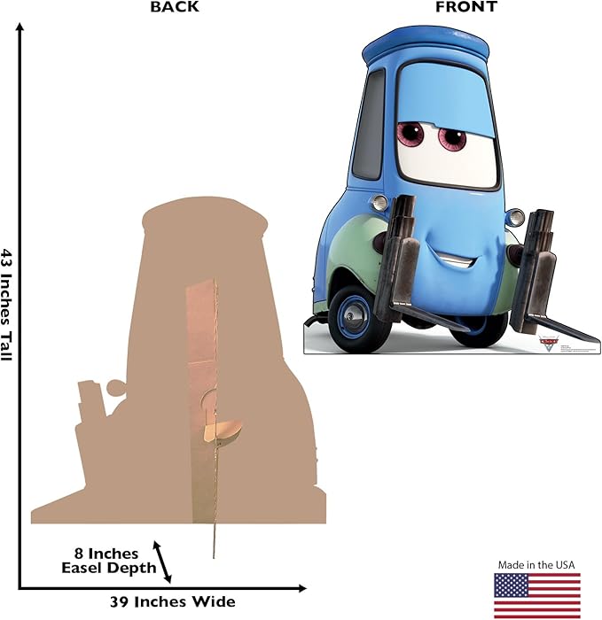 Cardboard People Guido Life Size Cardboard Cutout Standup - Disney Pixar's Cars 3 (2017 Film)