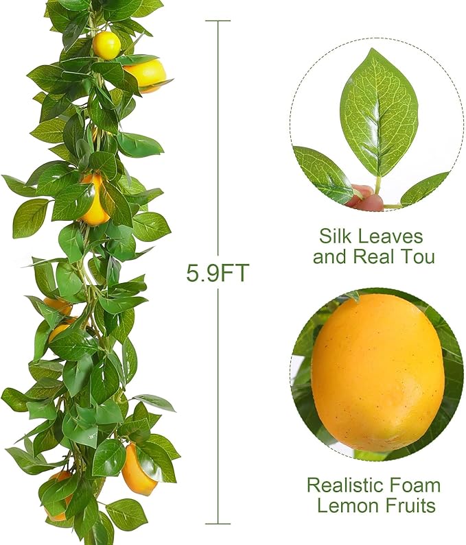 3 Strands Odorless Artificial Vines, 6FT Silk Ivy Garland, Fake Greenery Hanging Plants, Decoration for Party, Wedding, Room.