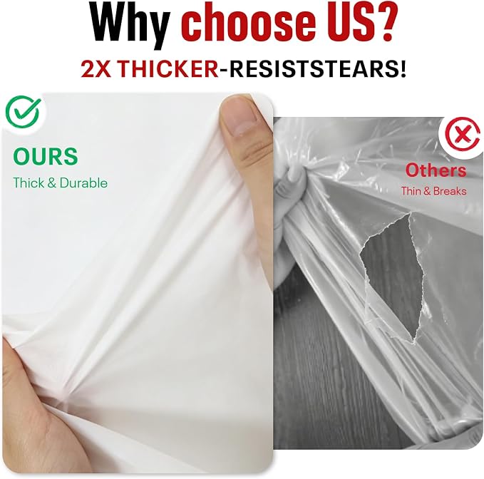 54IN X 600FT Plastic Table Cover Roll, Plastic Table Cloths for Parties, Birthday, Weddings, Banquet,Disposable Tablecloth Roll for All Shape Tables,Party Supplies(White, 54 Inch X 600 Feet)