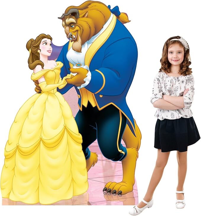 Cardboard People Belle & Beast Life Size Cardboard Cutout Standup - Disney's Beauty and The Beast