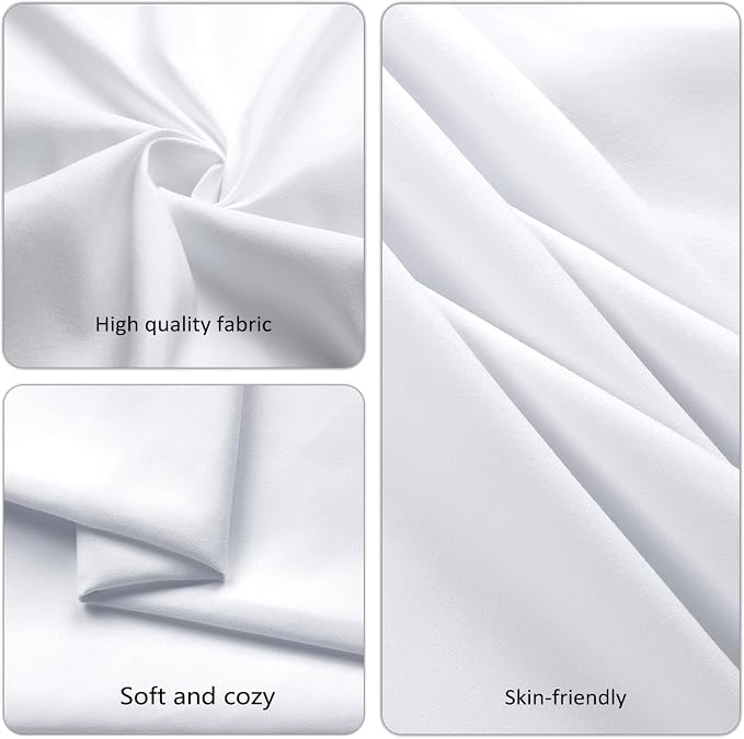 8 Pack White Round Tablecloth 70 Inch Round Table Cloth Fits 24-58 Inch Tables, Wrinkle Resistant and Washable Polyester Fabric Table Cloth Round Table Cover for Dining Wedding Banquet Party