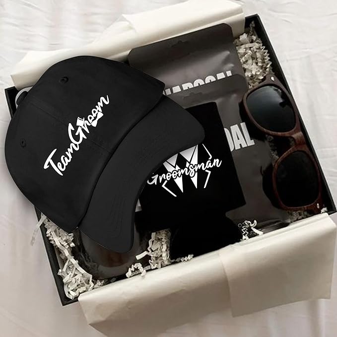 LADY&HOME Bachelor/Bachelorette Party Baseball Hats Set, Embroidered Adjustable Cotton Truck Caps
