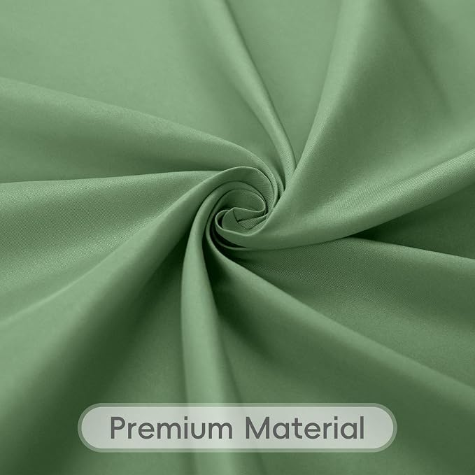 8 Pack Sage Green Round Tablecloth 120 Inch Cloth Tablecloth for Round Tables, Washable Polyester Table Cloth Stain and Wrinkle Resistant Decorative Table Cover for Wedding Party Dining Banquet